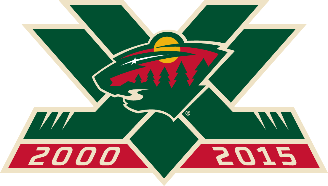 Minnesota Wild 2015 Anniversary Logo iron on transfers for clothing